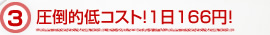 圧倒的低コスト！1日166円！